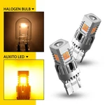 Auxito 2200K Amber 7440 7441 7443 7442 W21W WY21W Bright Led Turn Signal Lamps. Fixed Price $18.04.