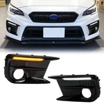 1PAIR Led White/amber Drl Fog Light Cover Kit Bezel For 2018-2021 Subaru Wrx/sti. Fixed Price $53.90.