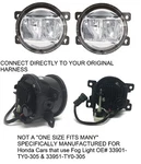 Pair Clear Bright Led Fog Lights For Honda Oe Specs 33901-TY0-305 33951-TY0-305. Fixed Price $59.77.