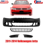 Front Bumper Primed + Grille Fog Light Covers For 2011-2014 Volkswagen Jetta. Fixed Price $189.40.
