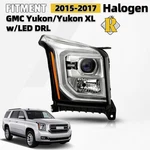 For 2015-2017 Gmc Yukon Halogen Led Drl Projector Headlight Passenger With Bulb. Fixed Price $109.19.
