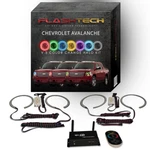Rgb Multi Color Led Halo Kit With Wifi App For 07-13 Chevy Avalanche Headlights. Fixed Price $208.60.