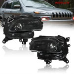 For Jeep Cherokee 2014-2018 Halogen Projector Black Headlights Driver&passenger. Fixed Price $113.08.