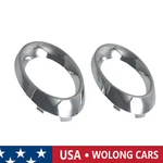 Pair Chrome Fog Light Lamp Decoration Cover For 2010-2012 Mercedes-benz GLK350. Fixed Price $23.37.