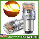 2X 1157 Led Bulbs Amber Tail Stop Brake Turn Signal Light 2057 2357 7528 BAY15D. Fixed Price $11.69.