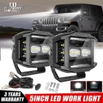 Pair Spot Flood Dually-side Shooter Led Offroad Driving Work Pod Light Bar Drl. Fixed Price $147.29.