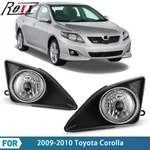 For 2009-2010 Toyota Corolla Fog Lights Bumper Driving Clear Lamps W/harness Set. Fixed Price $38.99.