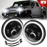 For Hummer H2 H3T 05-10 7'' Inch Round Led Headlights Hi/lo Beam Drl Angle Eye. Fixed Price $59.99.