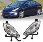 Fog Lights Assembly Fits 11-13 Hyundai Elantra Clear Lens With Switch Wiring Kit. Fixed Price $76.48.