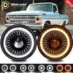 Pair 7''INCH Led Headlights Halo Drl Ford F-100 F-250 F-350 Pickup 1953-1977. Fixed Price $80.96.