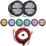 Rigid 360-SERIES Driving Rgbw 6-INCH Round Light Fog 6" Pods, Brackets, Wiring. Fixed Price $719.99.