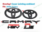 Overlay Matte Black Front Rear Toyota Logo Camry Hev Emblem LETTER2025+. Fixed Price $57.82.