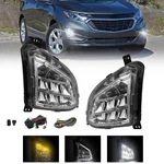 For 2018 2019 2020 Chevy Equinox Led Fog Lights Front Bumper Lamps With Drl. Fixed Price $116.79.