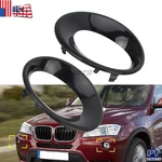 Pair Front Fog Light Lamp Bezels Cover Trim Grill Fit For Bmw X3 E83 Lci 2007-10. Fixed Price $12.99.