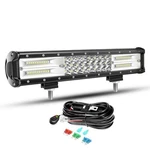 Inch 216W Led Light Bar With Wiring 15'' - Combo, White. Fixed Price $56.99.