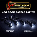 Led Door Puddle Light Kit For King Lion Crown Royalty - Retrofit Wireless. Fixed Price $35.00.