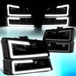 For 2003-2007 Silverado Avalanche Led Drl Bar Headlight Bumper Lamp Tinted Lens. Fixed Price $81.99.