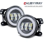 Pair 4 Inch Led Fog Lights Front Bumper Driving Lamps For Jeep Wrangler Jk Jl Jt. Fixed Price $38.99.