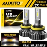 Auxito H11 H8 H9 Led Headlight Kit Low Beam Bulb White 6500K 20000LM Fanless. Fixed Price $31.34.