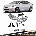 For Hyundai Elantra 2011 2012 2013 Fog Light Lamp W/switch Kits Clear Right&left. Fixed Price $35.57.