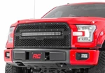 Rough Country Ford Mesh Grille W/30IN Dual Row Black Series Led 15-17 F-150. Fixed Price $409.95.