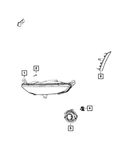 Genuine Mopar Front Fog Lamp Right 68294376AA. Fixed Price $231.86.