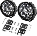 Wsays Inch Led Pods Round Offroad Ditch Lights 6500LM Central Black. Fixed Price $117.35.