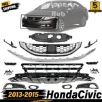 14PC Bumper Grille For Civic Sedan 2013-2015 Mesh Fog Lamps Headlamp Bracket Kit. Fixed Price $154.70.