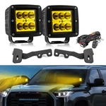 For Toyota Tundra 2022-2025 2026 3'' Amber Light Led Pods W/ Ditch Mounts & Wire. Fixed Price $59.99.