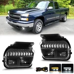 For 2003-2007 Chevy Silverado Avalanche Led Fog Lights Front Bumper Lamps+drl. Fixed Price $65.00.