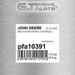 PFA10391 Multi-functional Controll Fits John Deere (surplus Open Box). Fixed Price $1944.10.