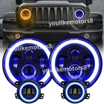7" Round Led Headlights + 4" Fog Combo Kit Fit Jeep Wrangler Jk 2007-17. Fixed Price $65.48.