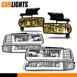 Fit For 99-06 Silverado/suburban Led Tube Drl Headlight & Fog Clear/chrome. Fixed Price $104.90.