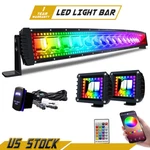 42INCH Rgbw Curved Led Light Bar Color Changing & Harness Kit For Off-road Suv. Fixed Price $189.99.