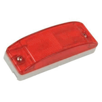 Roadpro 6" X 2" Light 2-PRONG Grote Connector Red Lens White Base. Fixed Price $9.99.