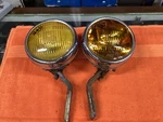 Original Pair Vintage Blc 5-3/4 2002-C Fog Driving Lamp Light W Bracket Old Auto. Fixed Price $139.95.