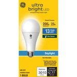 Ge 200W Ultra Bright A21 Led Bulb Daylight, 3010 Lumens, 23 Watt. Fixed Price $18.95.