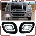 Fog Lights Lamp Led White Pair For 08-17 Freightliner Cascadia Left & Right Side. Fixed Price $88.33.