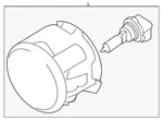 Genuine Nissan Fog Lamp Assembly 26150-8993B. Fixed Price $160.60.