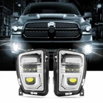 Led Fog Dodge Ram 1500 2013-2018 Auxbeam Adjustable Source Chrome. Fixed Price $137.40.