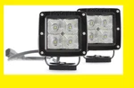 2X2 Square 3W Led Spot Lights Pair Black For Jeep Truck Toyota. Fixed Price $85.49.