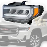 For 2020-2023 Gmc Acadia Sle Slt Denali Driver Side Full Led Headlight Lh. Fixed Price $114.90.