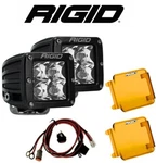 Rigid Dually D-series Pro Spot Beam Led Lights W/harness + Amber Covers. Fixed Price $279.99.