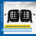 2013-2018 Dodge Ram 1500 Led Fog Lights With Daytime Running Set. Fixed Price $89.99.
