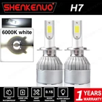 Shenkenuo H7 Led Headlight Bulb Replace Halogen High/low Beam 6000LM 6000K 2PCS. Fixed Price $17.81.