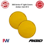 Rigid Industries 36363-TA 360-SERIES 4" Round Light Cover Amber Set Of Two. Fixed Price $36.17.
