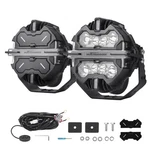 7" Round Led Driving Light 332W Spot Side Shooter Pods Rgb Drl White Amber. Fixed Price $232.64.