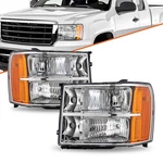 Fit For Gmc Sierra 1500 2500HD 3500HD 2007-2013 Headlights Clear Lens Headlamps. Fixed Price $68.99.