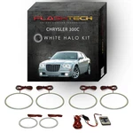 White Led Halo Kit & Rf Remote For 2005-10 Chrysler 300C Headlight Fog Lights. Fixed Price $160.30.