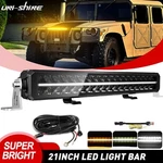 White Amber Drl Dual Row 21'' Led Light Bat Spot Flood Combo Beam Offroad Truck. Fixed Price $119.99.